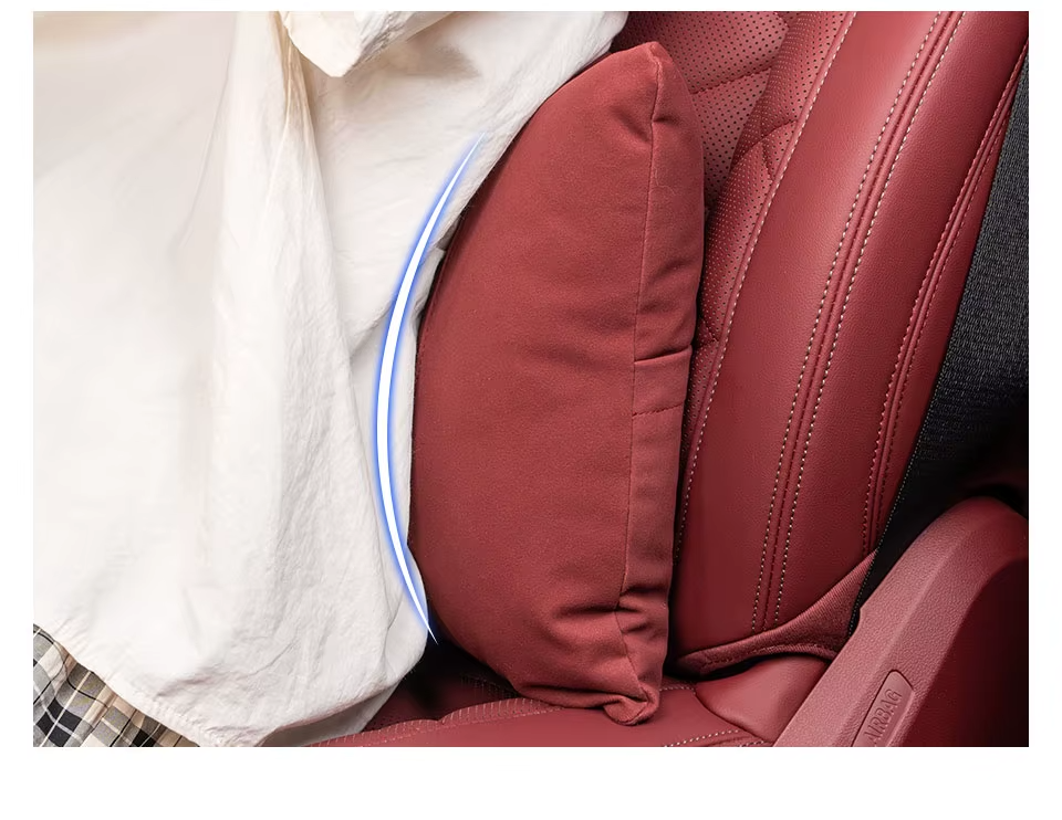 Suede Lumbar Cushion for Jaecoo | Breathable Car Back Support Pillow