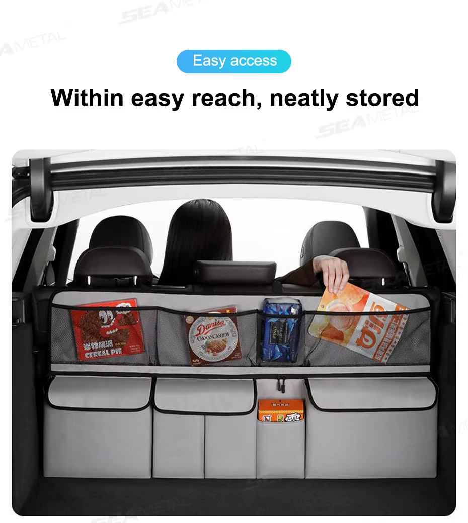 Foldable Car Trunk Hanging Storage Bag | Rear Seat Back Organizer for Jaecoo