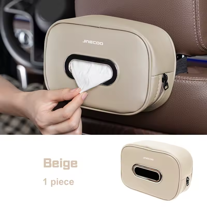 Leather Tissue Holder For Jaecoo  – Back Seat Armrest Storage Box