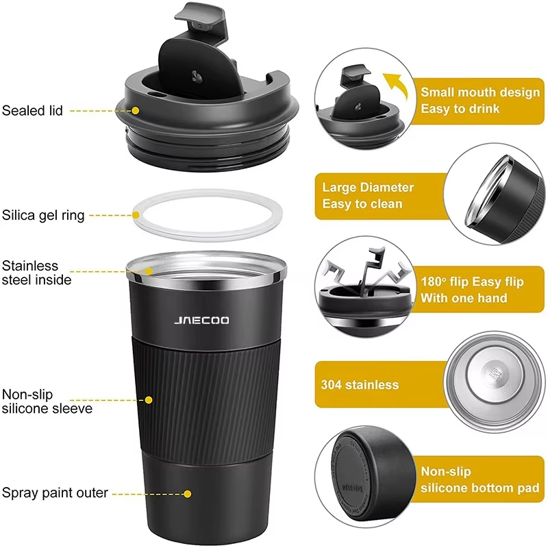 Stainless Steel Coffee Mug for Jaecoo | Car Travel Cup Thermal Insulated