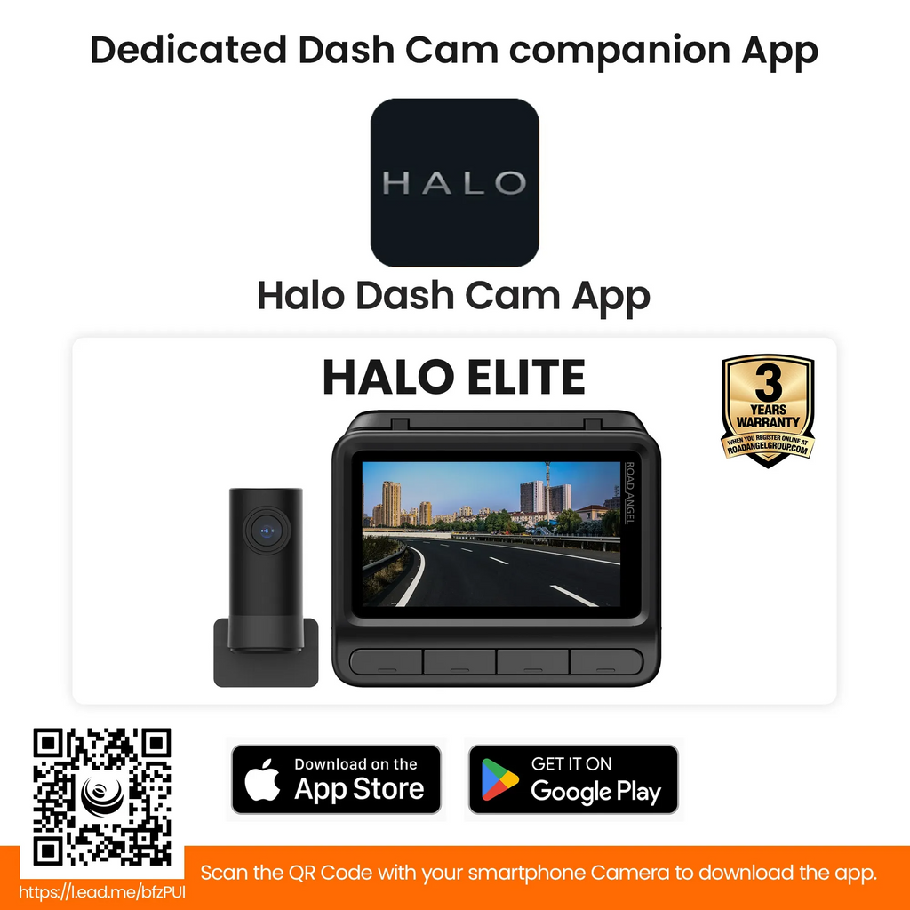 Jaecoo Road Angel Halo Elite Dual Dash Cam – 4K Front & 1080p Rear Camera