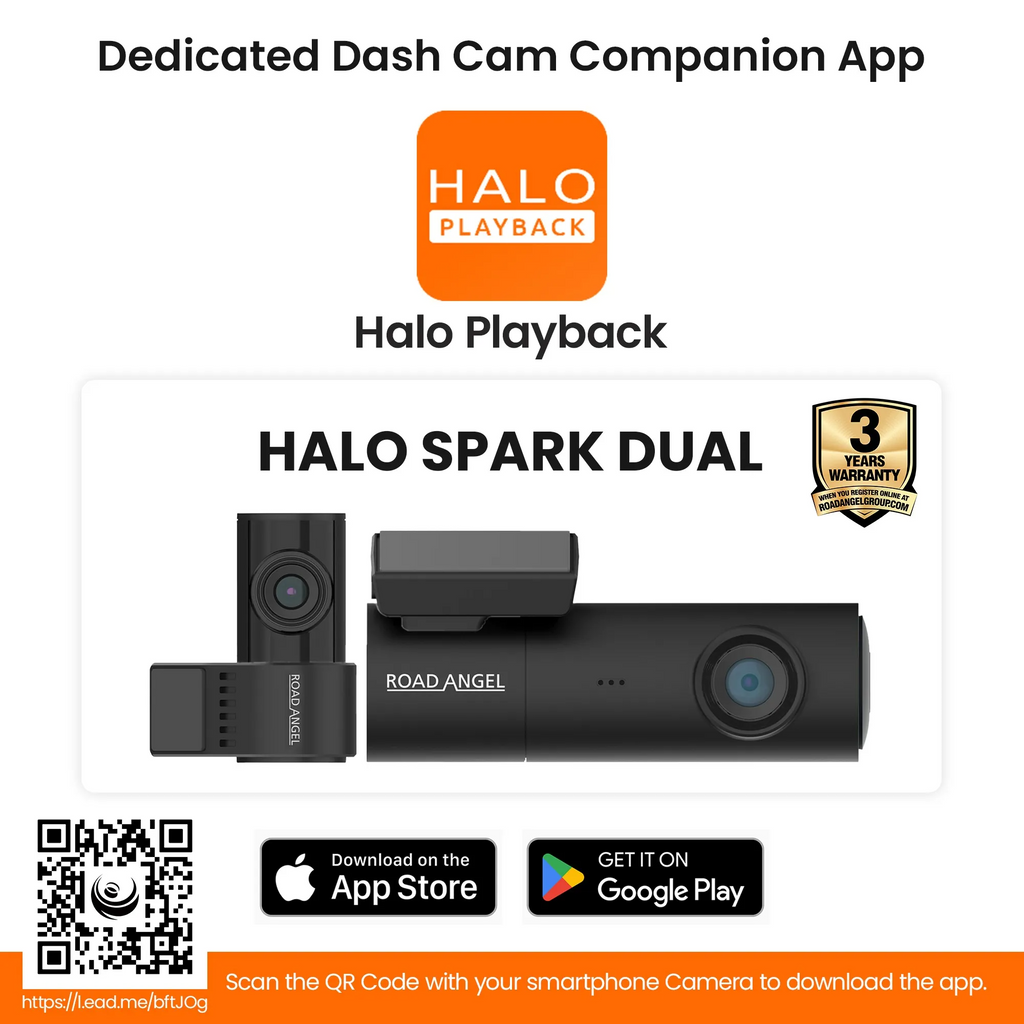 Jaecoo Road Angel Halo Spark Dual Dash Cam – 1080p Front & Rear