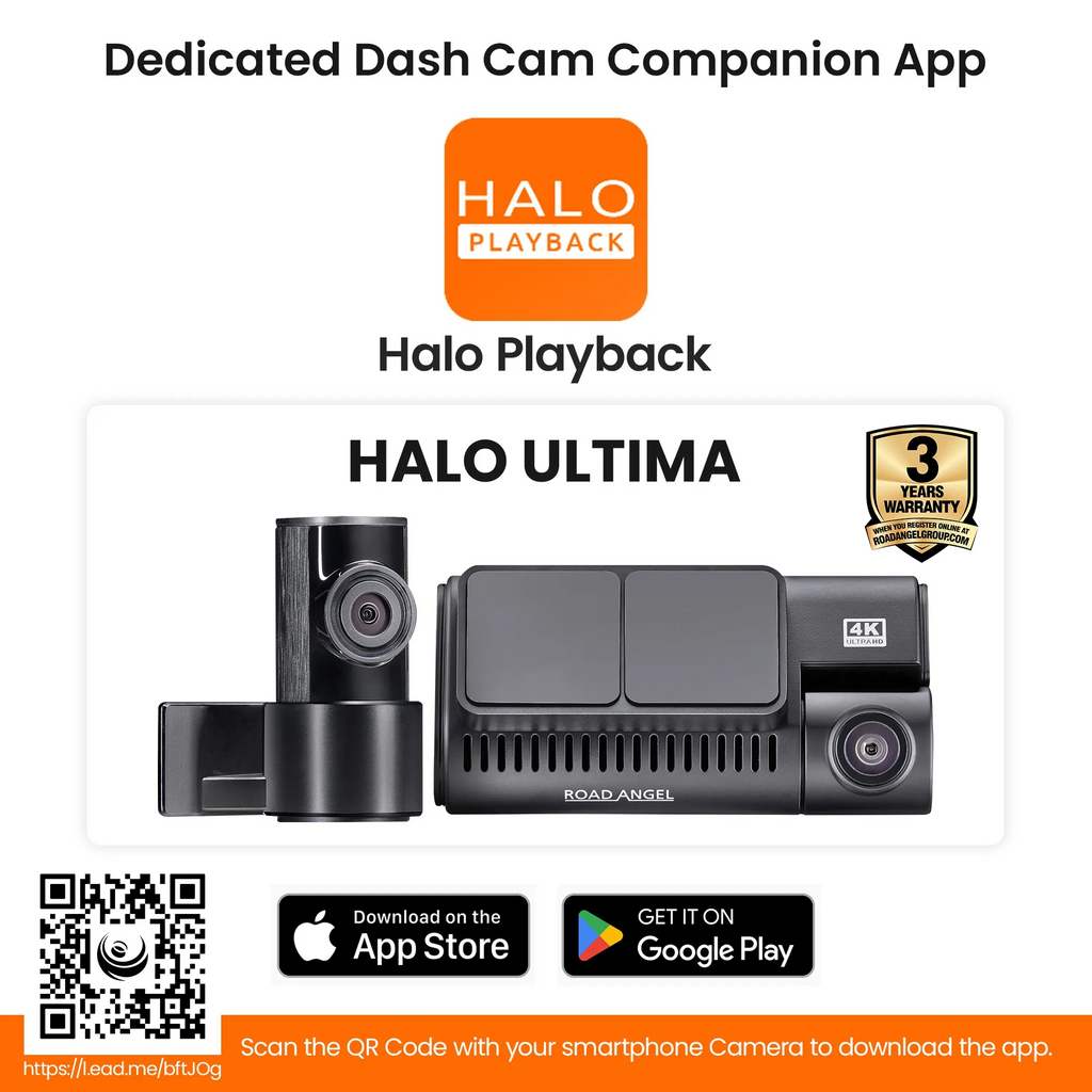 Jaecoo Road Angel Halo Ultima Dual 4K Dash Cam – Front & Rear Camera