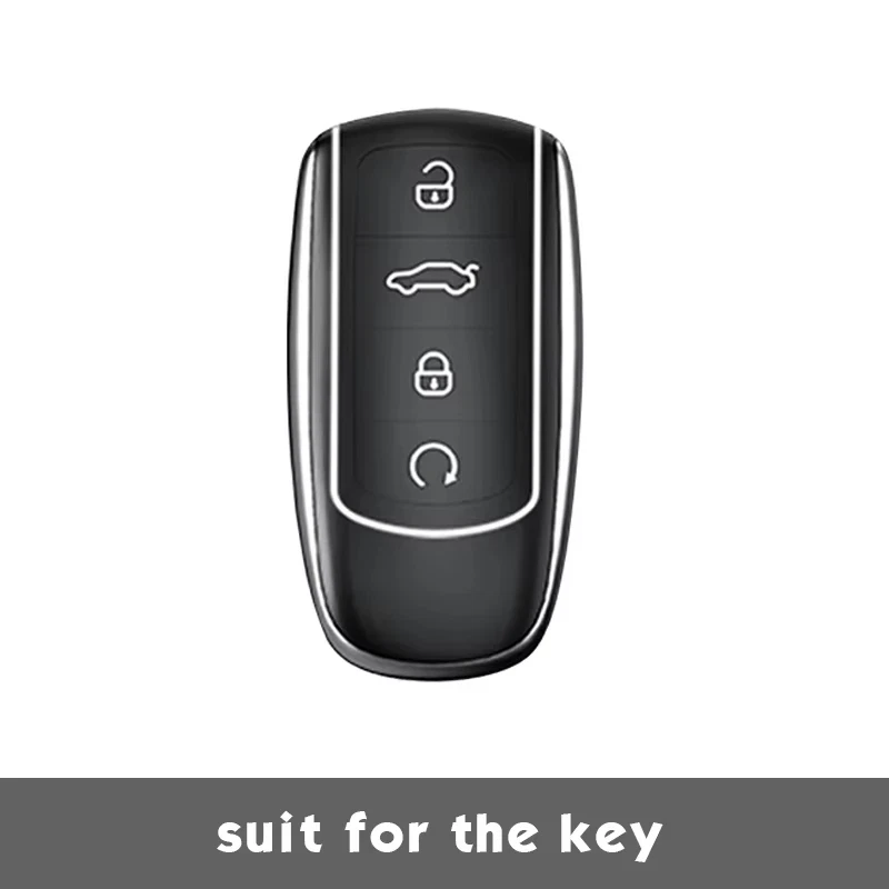 Jaecoo Key Cover with Keychain | Clear Protective Smart Key Case